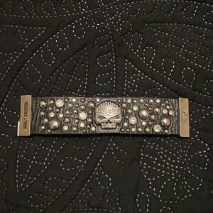Harley Davidson leather braclet